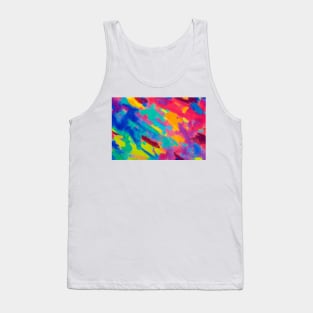 Cool colorful abstract painting mix merge Tank Top